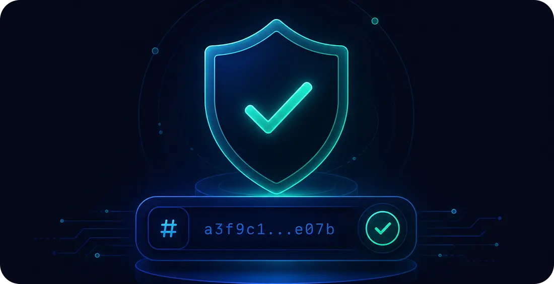 Xác minh checksum SHA-256